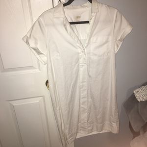 NWOT JCrew White Shirt Dress